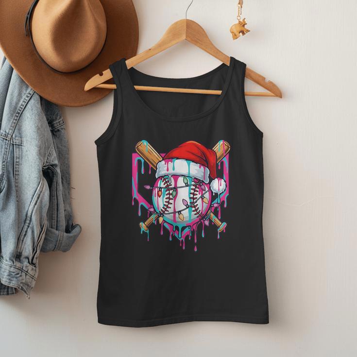 Baseball Christmas Santa Hat Baseball Christmas Drip Men Tank Top Baseball Christmas Santa Hat Baseball Christmas Drip Men Tank Top
