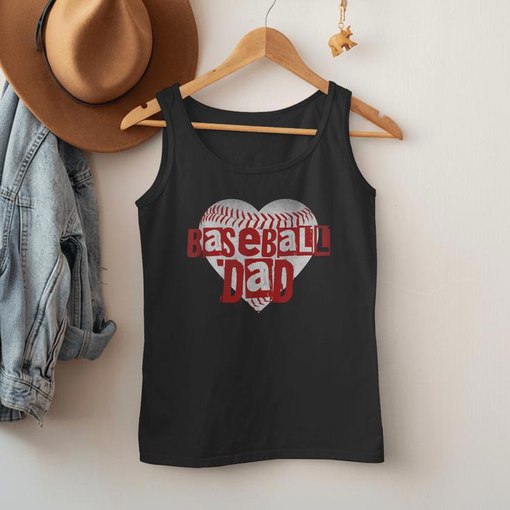 Baseball Dad Heart For Baseball Lovers Baseball Father's Day Men Tank Top Baseball Dad Heart For Baseball Lovers Baseball Father's Day Men Tank Top