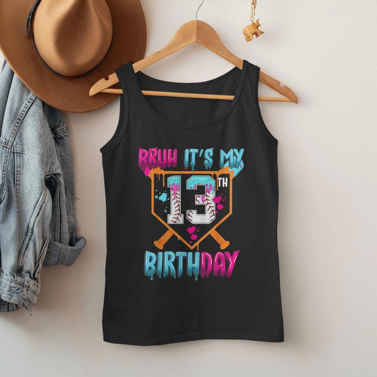 Baseball Drip Bruh It's My 13th Birthday Boy Ice Cream Drip Men Tank Top