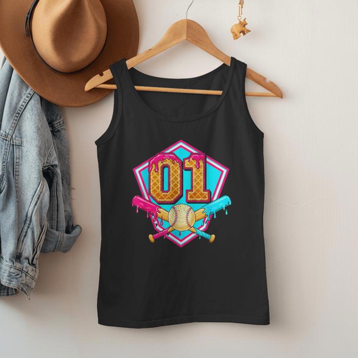 Baseball Drip Jersey Number 1 For Players & 1th Birthday Men Tank Top Baseball Drip Jersey Number 1 For Players & 1th Birthday Men Tank Top