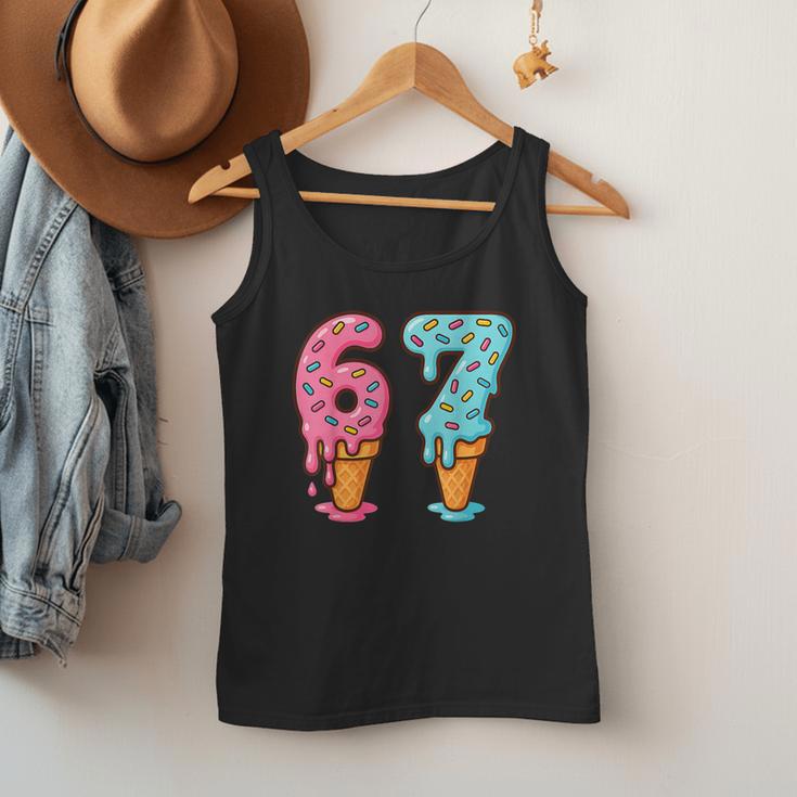 Baseball Ice Cream Drip 6 7 Kids 67 Birthday Men Tank Top