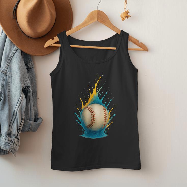 Baseball Splash Team Player For Kids Men Women Men Tank Top