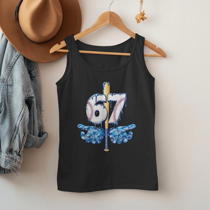Blue Camo Baseball 67 Six Seven Camo Ice Cream Drip Boy Teen Men Tank Top