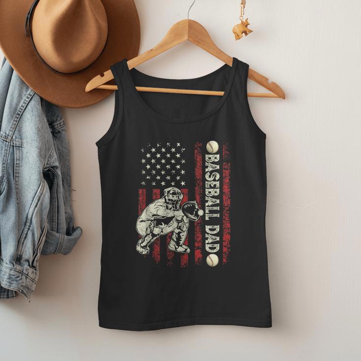 Fathers Day Baseball Dad Flag Dad Men Baseball Catcher Men Tank Top Fathers Day Baseball Dad Flag Dad Men Baseball Catcher Men Tank Top