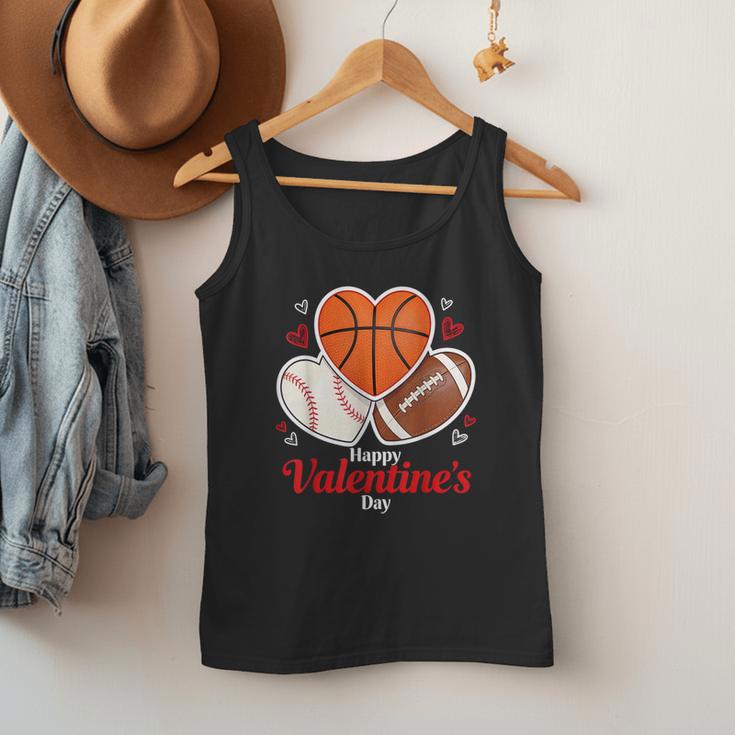 Happy Valentine’s Basketball Football Valentine Baseball Men Tank Top Happy Valentine’s Basketball Football Valentine Baseball Men Tank Top
