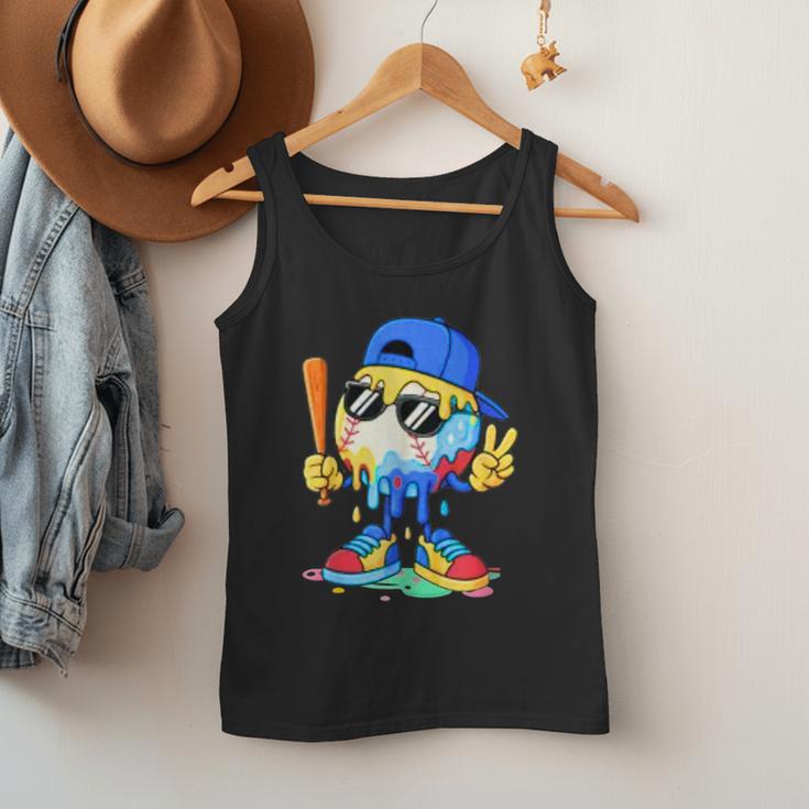 Ice Cream Baseball Drip Spots Sprinkle For Boys Youth Kids Men Tank Top