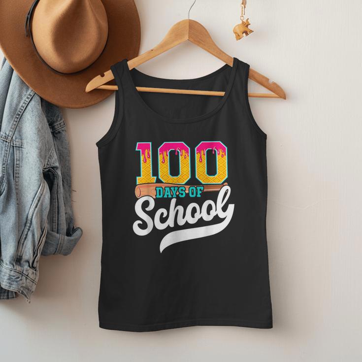 Ice Cream Drip 100 Days Of School Baseball Boys 100th Day Men Tank Top Ice Cream Drip 100 Days Of School Baseball Boys 100th Day Men Tank Top