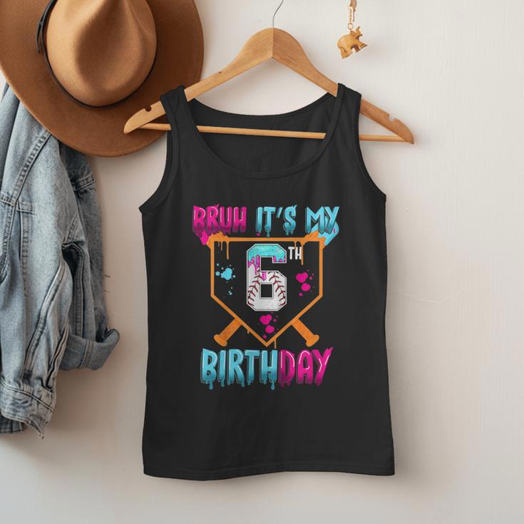 Kids Baseball Drip Bruh It's My 6th Birthday Boy Ice Cream Drip Men Tank Top Kids Baseball Drip Bruh It's My 6th Birthday Boy Ice Cream Drip Men Tank Top