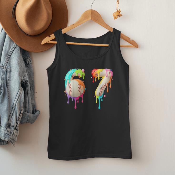 Kids Meme 67 Number Six 6 Seven 7 Ice Cream Drips Baseball Men Tank Top Kids Meme 67 Number Six 6 Seven 7 Ice Cream Drips Baseball Men Tank Top