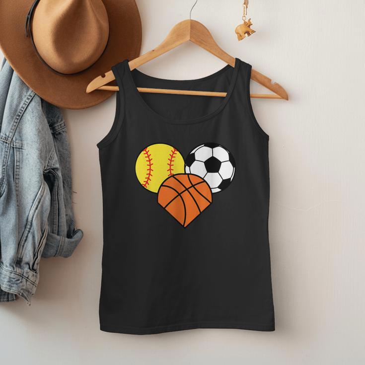 Mom Sports Heart Soccer Basketball Baseball Softball Men Tank Top Mom Sports Heart Soccer Basketball Baseball Softball Men Tank Top