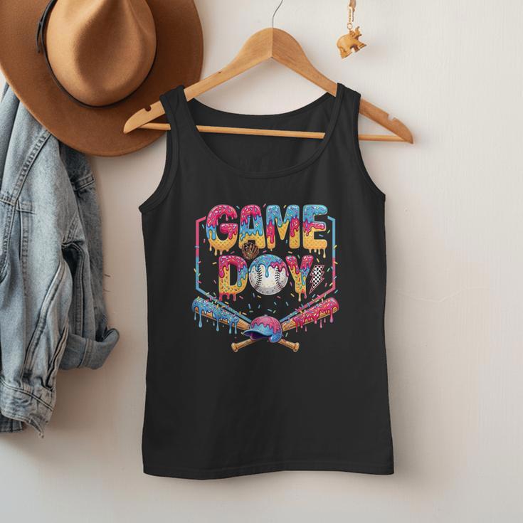 Retro Game Day Baseball Ice Cream Drip For Men Boy Kids Men Tank Top Retro Game Day Baseball Ice Cream Drip For Men Boy Kids Men Tank Top