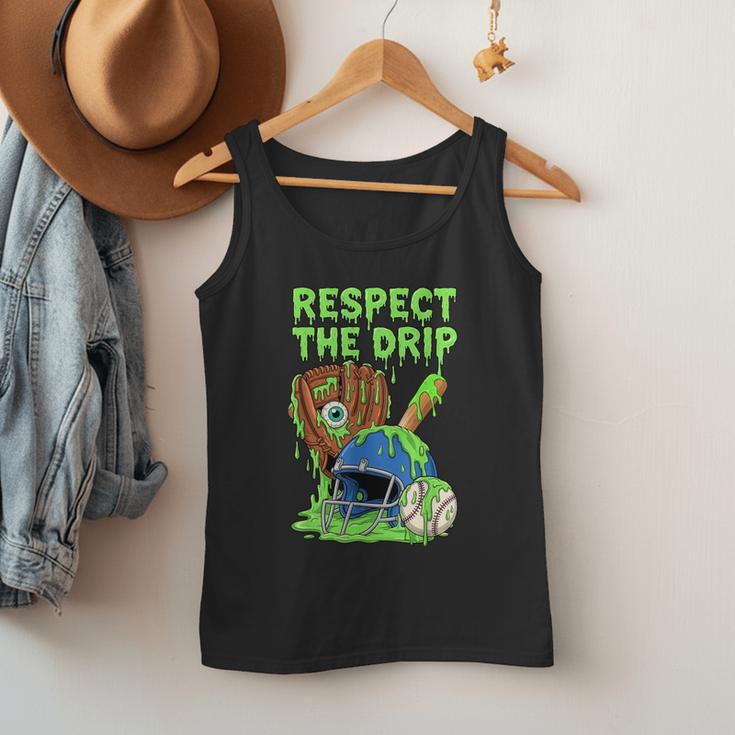 Spooky Zombie Respect The Drip Baseball Halloween Men Tank Top Spooky Zombie Respect The Drip Baseball Halloween Men Tank Top