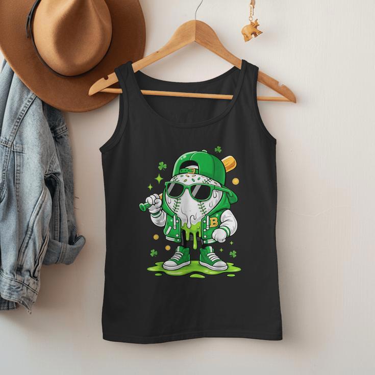 St Patrick Day Baseball Drip Ice Cream Men Boys Kids Men Tank Top