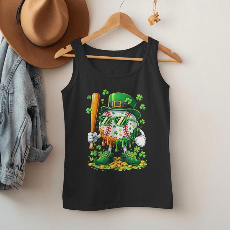St Patricks Day Baseball Ice Cream Baseball Player Cartoon Men Tank Top