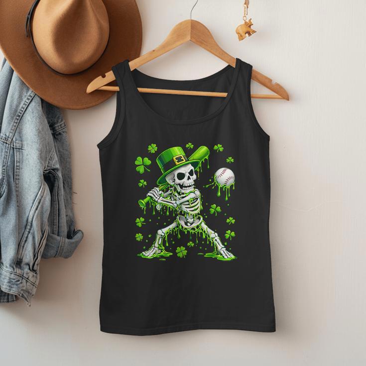 St Patricks Day Baseball Skeleton Irish Leprechaun Hat Boys Men Tank Top
