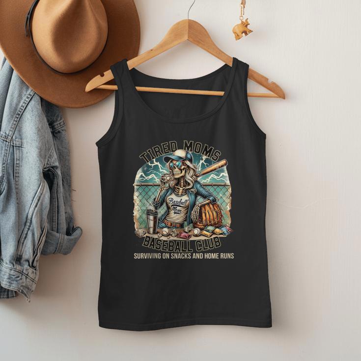 Tired Mom's Baseball Club Surviving On Snacks And Home Runs Men Tank Top