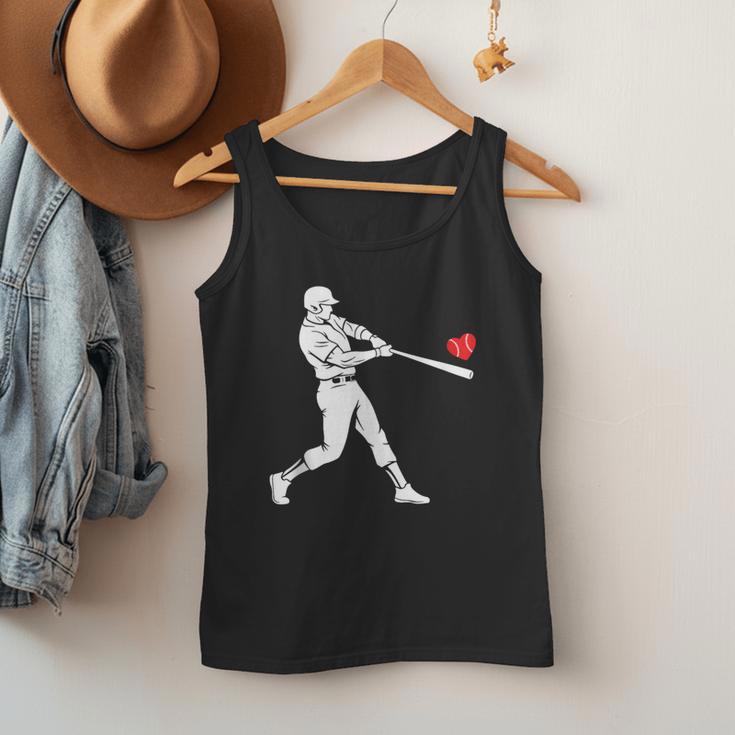 Valentines US Baseball Player Silhouette Heart Men Tank Top Valentines US Baseball Player Silhouette Heart Men Tank Top