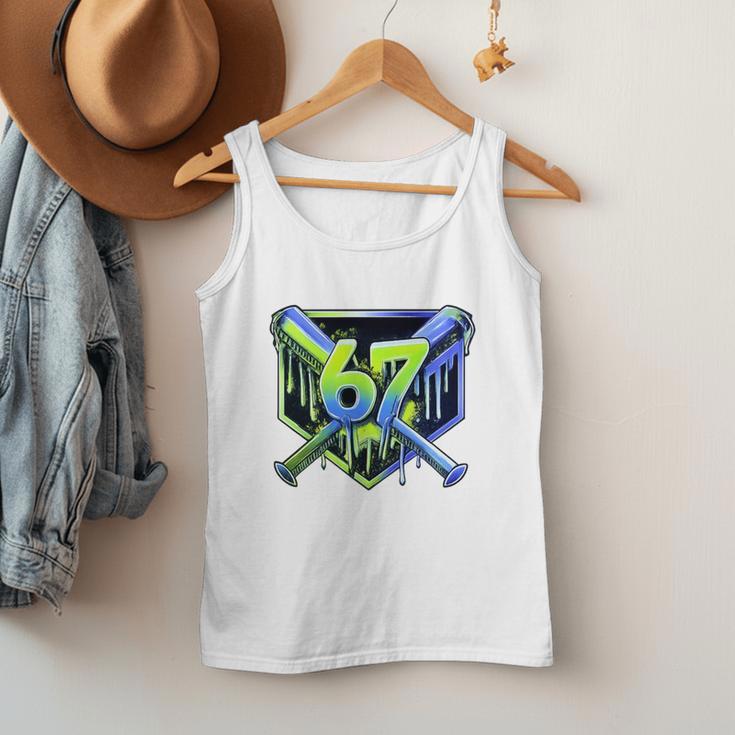 Awesome 67 Baseball Drip Effect Baseball 6-7 Meme Graphic Premium Tri-Blend Men Tank Top Awesome 67 Baseball Drip Effect Baseball 6-7 Meme Graphic Premium Tri-Blend Men Tank Top