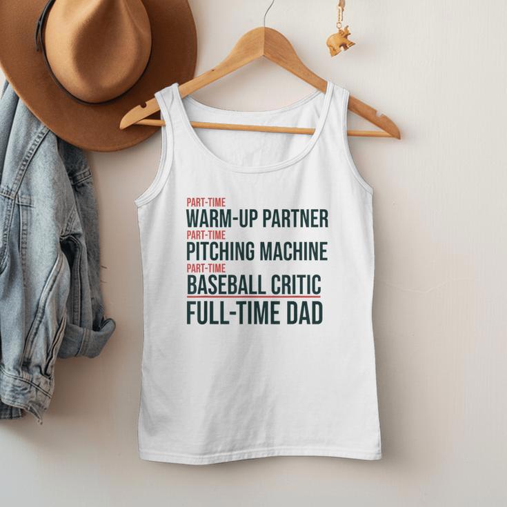 Baseball Dad Part-Time Pitching Machine Warm-Up Partner Men Tank Top Baseball Dad Part-Time Pitching Machine Warm-Up Partner Men Tank Top