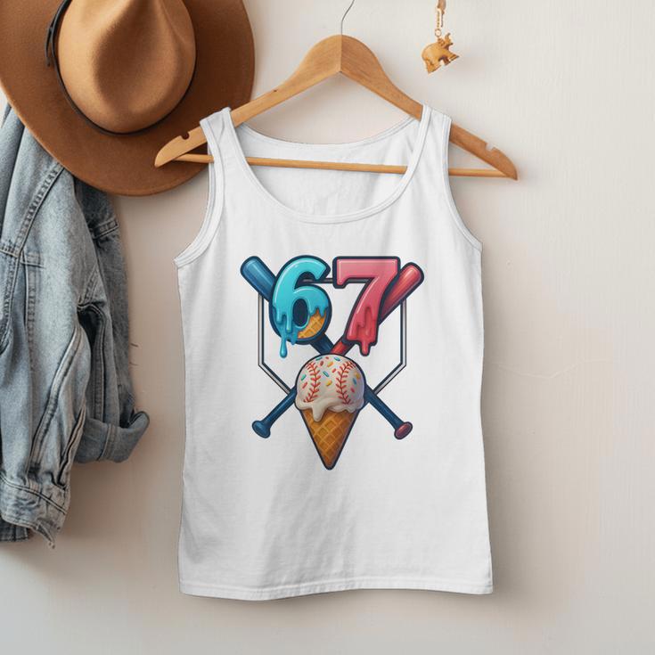 Baseball Ice Cream Drip 67 Six Seven Gen Alpha Slang Meme Men Tank Top Baseball Ice Cream Drip 67 Six Seven Gen Alpha Slang Meme Men Tank Top