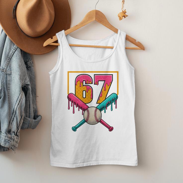 Baseball Ice Cream Drip Number 67 Player 67th Birthday Premium Tri-Blend Men Tank Top Baseball Ice Cream Drip Number 67 Player 67th Birthday Premium Tri-Blend Men Tank Top