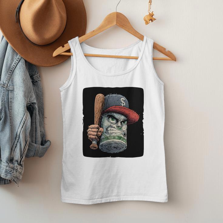 Cool Dollar Bill Guy With Cap And Baseball Costume Premium Tri-Blend Men Tank Top Cool Dollar Bill Guy With Cap And Baseball Costume Premium Tri-Blend Men Tank Top