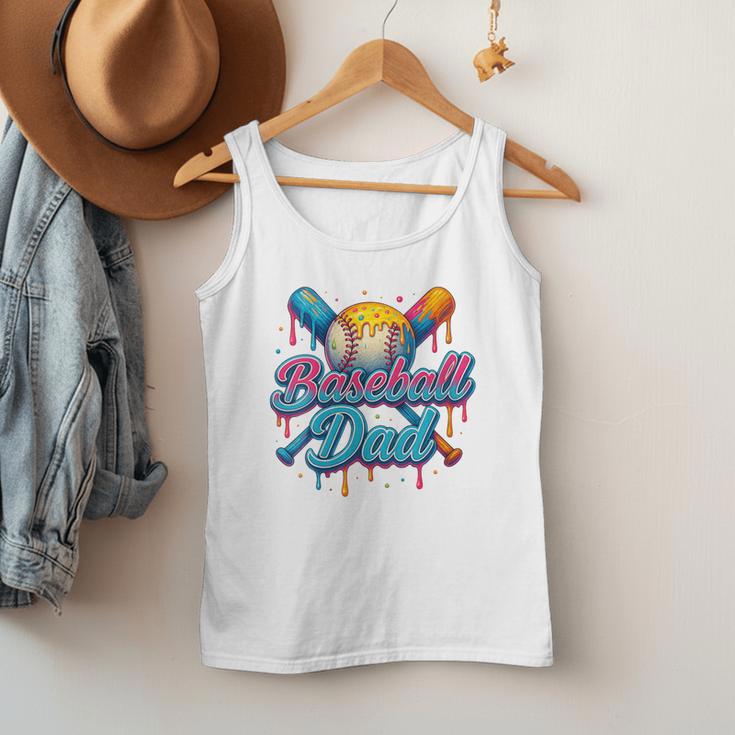 Retro Baseball Dad Dripping Ice Cream Father's Day Men Tank Top Retro Baseball Dad Dripping Ice Cream Father's Day Men Tank Top
