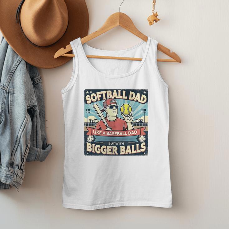 Softball Dad Like a Baseball Dad Gift Men Premium Men Tank Top