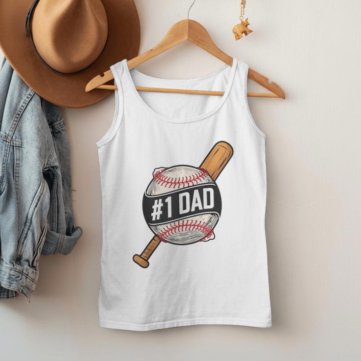 Vintage 1 Baseball Dad Daddy Father's Day From Son Daughter Men Tank Top Vintage 1 Baseball Dad Daddy Father's Day From Son Daughter Men Tank Top