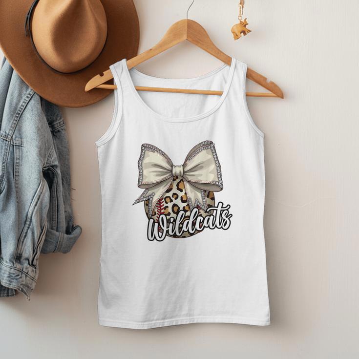Wildcats Baseball Leopard Print Coquette Bow Mascot Game Day Men Tank Top Wildcats Baseball Leopard Print Coquette Bow Mascot Game Day Men Tank Top