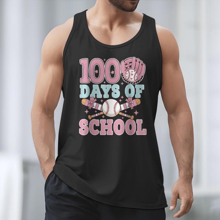 100 Days Of School Baseball 100th Day Of School Girls Men Tank Top