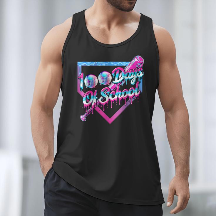 100 Days Of School Baseball 100th Day Ice Cream Boys Kids Men Tank Top 100 Days Of School Baseball 100th Day Ice Cream Boys Kids Men Tank Top