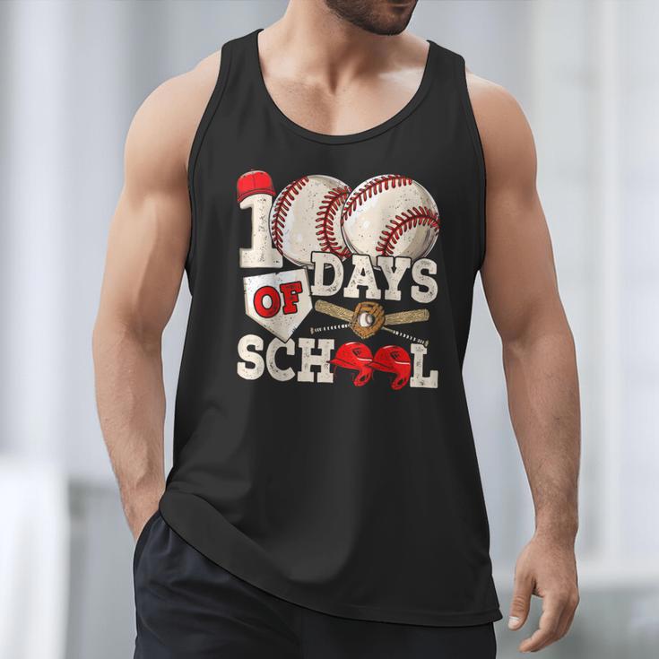 100 Days Of School Baseball 100th Day Of School Kids Teacher Men Tank Top