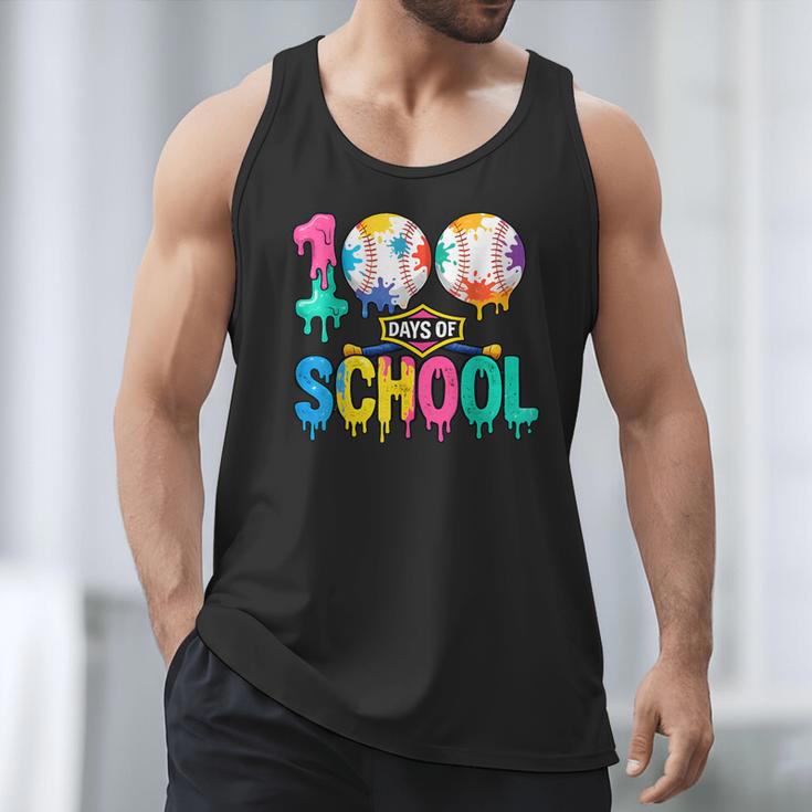 100 Days Of School Baseball Boys Kids Colorful 100th Day Men Tank Top 100 Days Of School Baseball Boys Kids Colorful 100th Day Men Tank Top