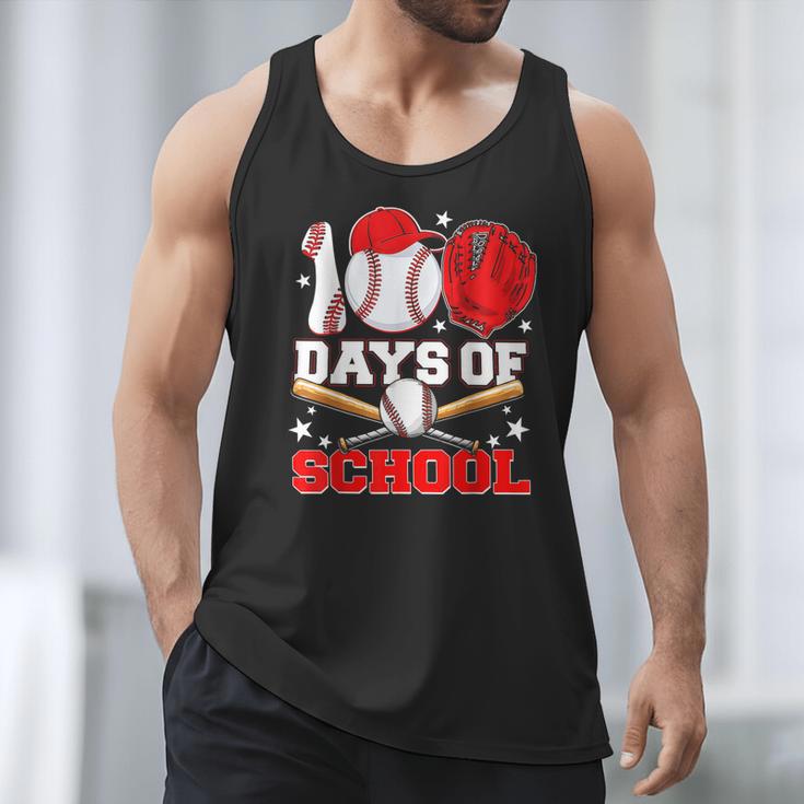 100 Days Of School Baseball Boys Kids Students Men Tank Top 100 Days Of School Baseball Boys Kids Students Men Tank Top