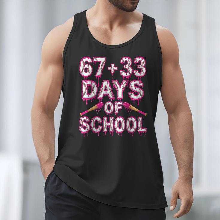 100 Days Of School Baseball Boys Six Seven Drip 100th Day Men Tank Top