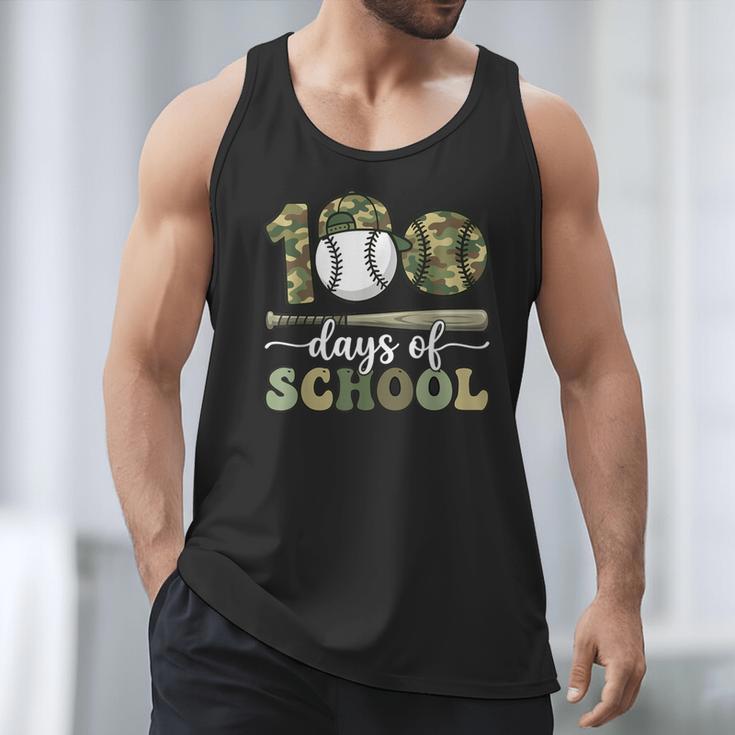100 Days Of School Baseball Camo Art For Boys Kids Students Men Tank Top 100 Days Of School Baseball Camo Art For Boys Kids Students Men Tank Top