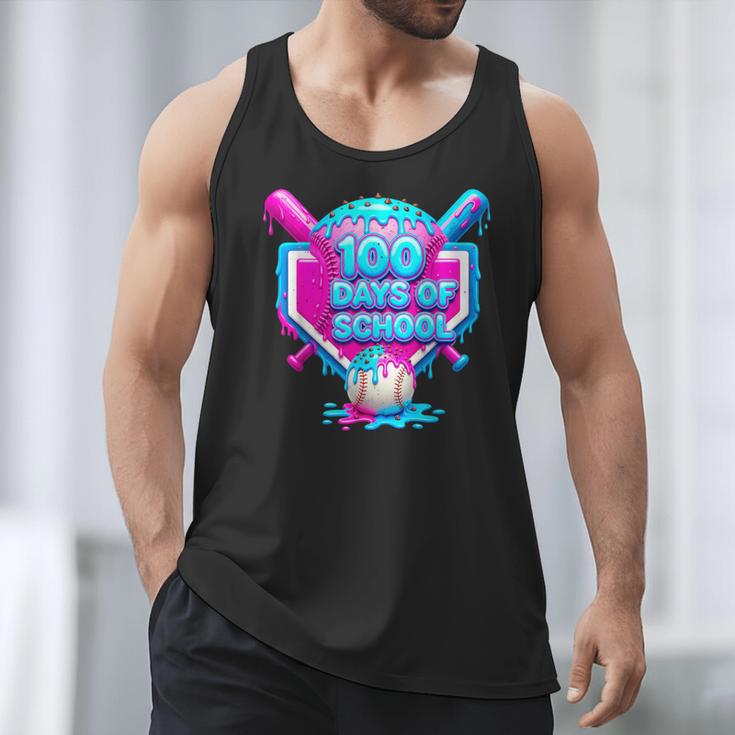 100 Days Of School Baseball Drip 100 Days For Boys And Kids Men Tank Top 100 Days Of School Baseball Drip 100 Days For Boys And Kids Men Tank Top