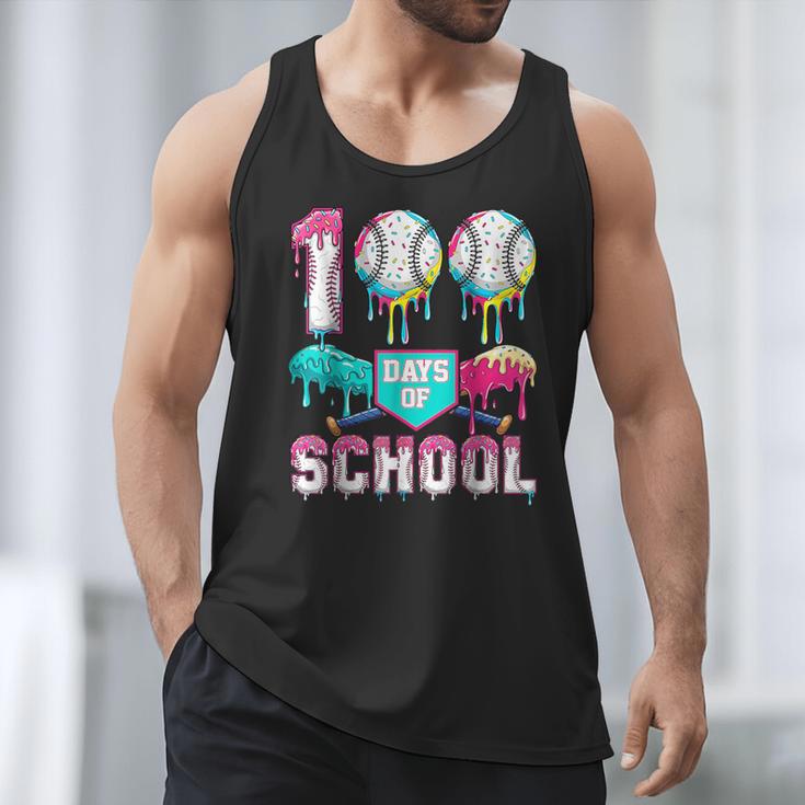 100 Days Of School Boys Kids 100th Day Of School Baseball Men Tank Top