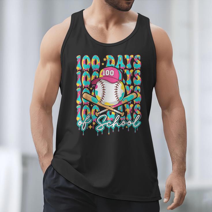 100 Days Of School Drip Baseball 100th Day Baseball School Men Tank Top 100 Days Of School Drip Baseball 100th Day Baseball School Men Tank Top