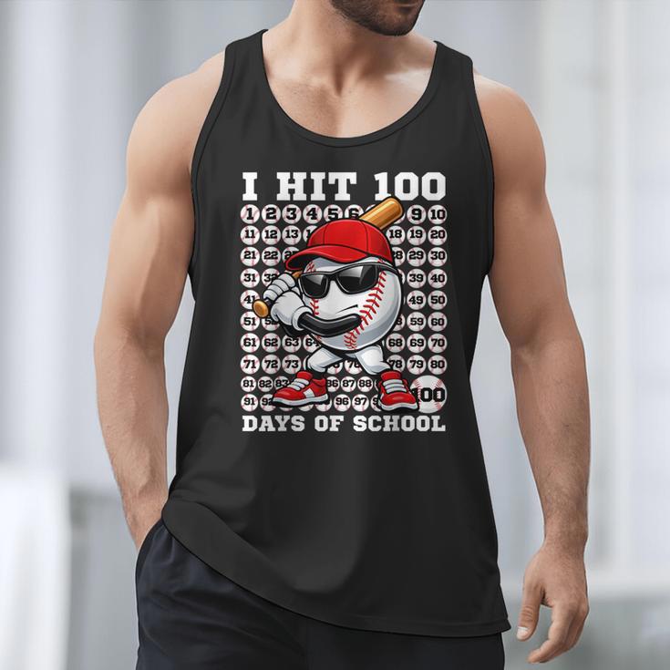 100 Days Of School Retro Baseball Sport For Boys Teachers Men Tank Top