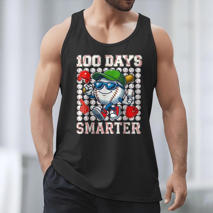 100 Days Smarter Baseball 100 Days Of School Boy Girl Kid Men Tank Top