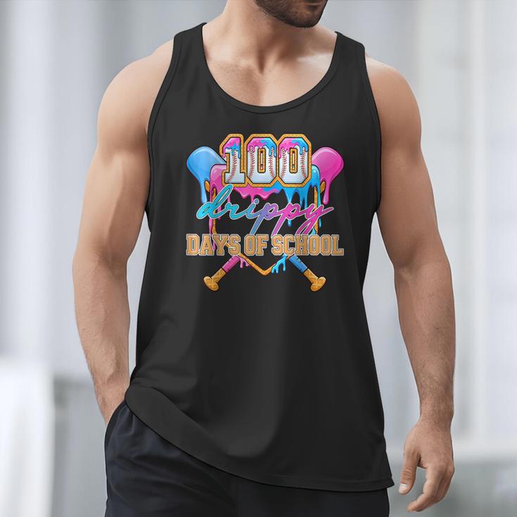 100 Drippy Days Of School Baseball Ice Cream Drip Boys Kids Men Tank Top 100 Drippy Days Of School Baseball Ice Cream Drip Boys Kids Men Tank Top