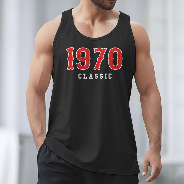 55 Year Old 1970 Classic Baseball Fan 55th Birthday Men Tank Top