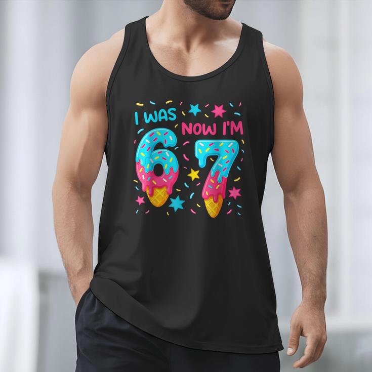 I Was 6 Now I'm 7 67 Birthday Baseball Drip 7 Year Old Men Tank Top I Was 6 Now I'm 7 67 Birthday Baseball Drip 7 Year Old Men Tank Top