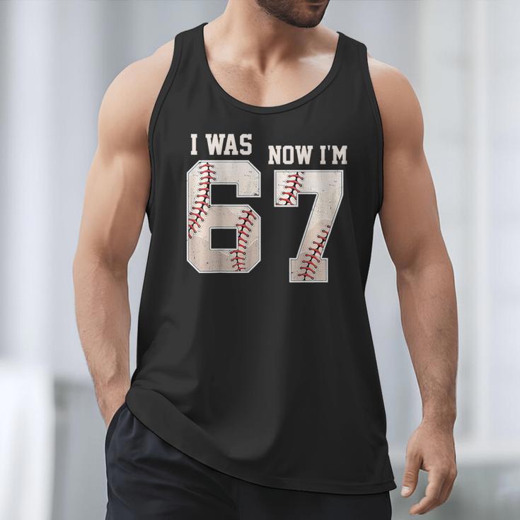 I Was 6 Now I'm 7 Year Old Birthday 67 Meme Baseball Bday Men Tank Top I Was 6 Now I'm 7 Year Old Birthday 67 Meme Baseball Bday Men Tank Top