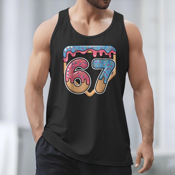 67 Ice Cream Drip Meme Baseball Men Tank Top