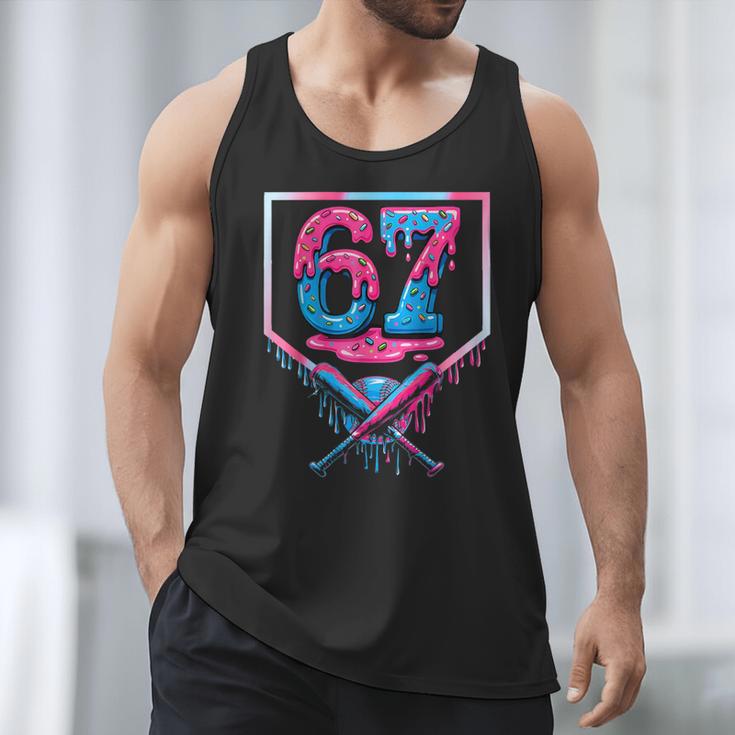 67 Six Seven Baseball Ice Cream Drip Cool Meme 67 Men Tank Top