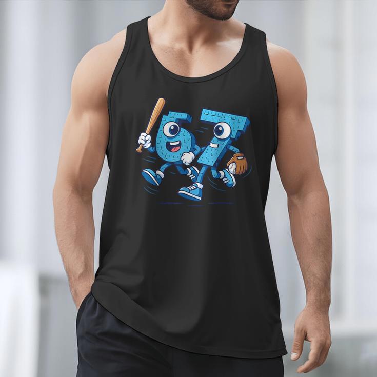67 Six Seven Italian Brainrot Kid Baseball 67 Meme Christmas Men Tank Top