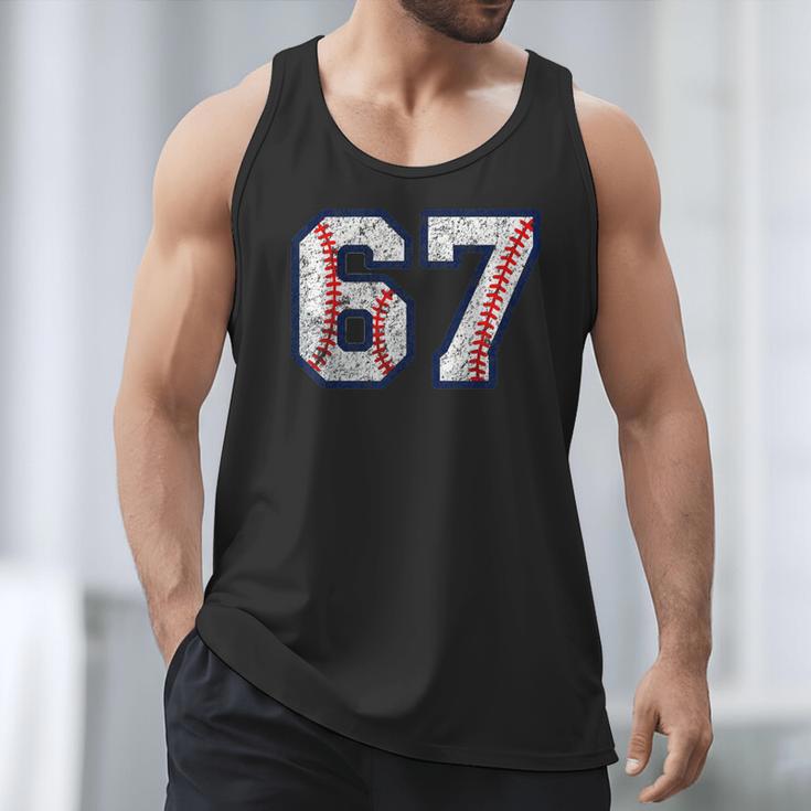 67 Sports Meme – Baseball Number 6 7 Men Tank Top